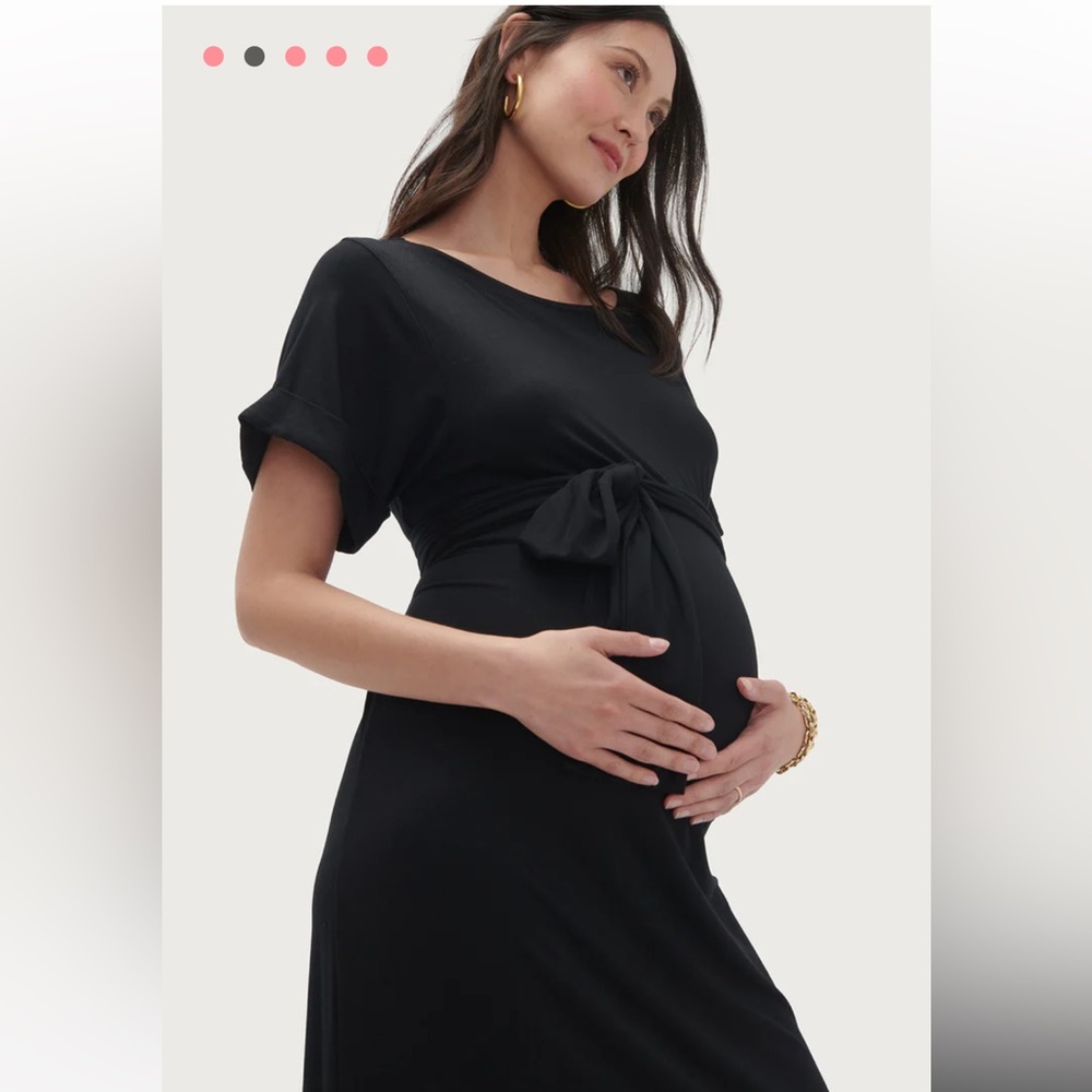 HATCH Jersey Sona Dress, Black, Medium (6-8)